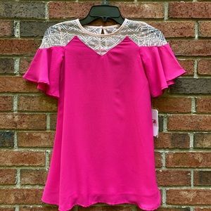 GB girls size 7 fushia/peach dress NWT